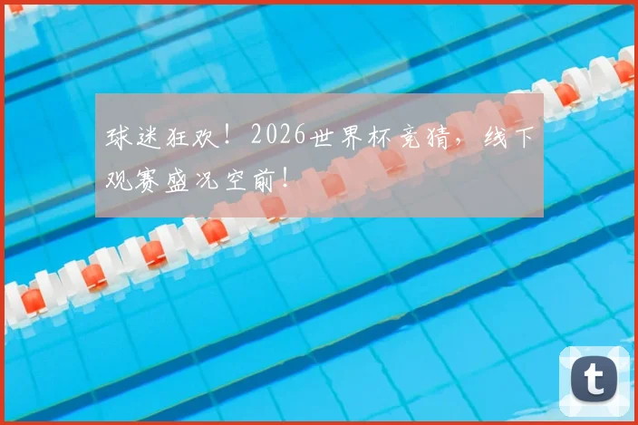 球迷狂欢!2026世界杯竞猜,线下观赛盛况空前!